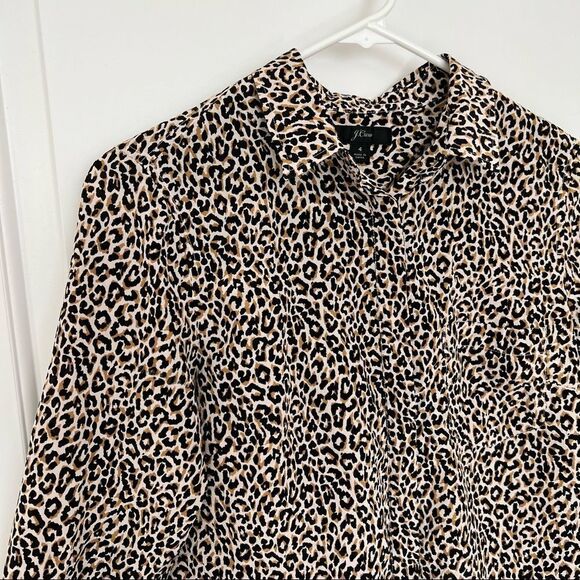 J. Crew animal print blouse 4 - Picture 3 of 8